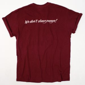 Barbershop Tshirt rot Rückseite